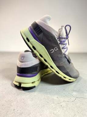 On Cloudnova Rock Meadow Grey Green Purple Running Shoes Men's Size 11